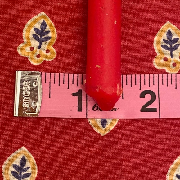 VTG I 5 Red Tiny Tapers I Taper Candles - Picture 7 of 8